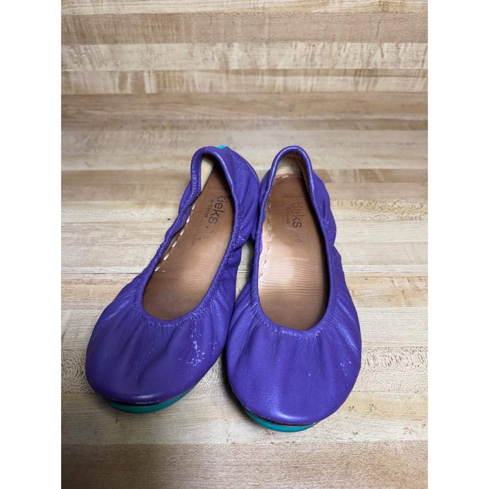 Tieks by Gavrieli Lilac Purple Leather Ballet Flats Shoes Womens Size 9 - Picture 2 of 5